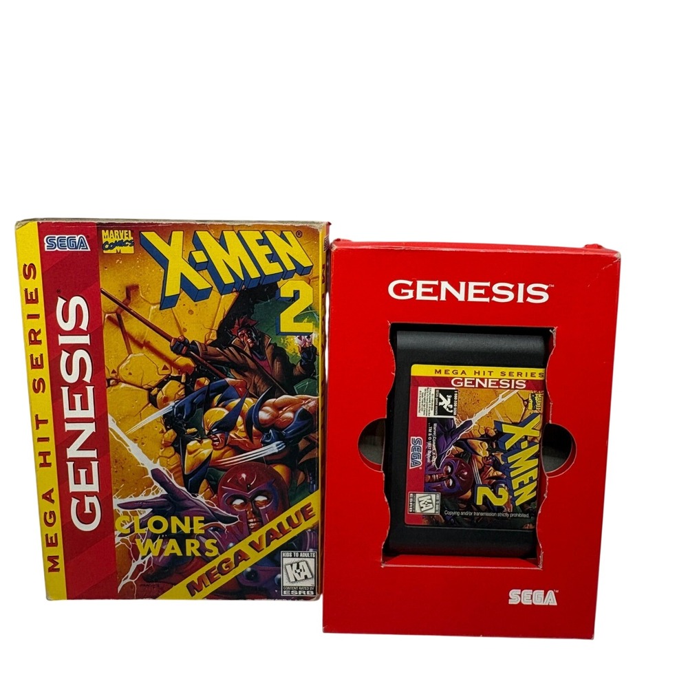 Mega Hit Series X-Men 2 Clone Wars Sega Genesis